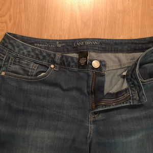 Lane Bryant Jeans - LANE BRYANT Straight Leg Genius Fit Jeans 14 Lane Bryant Jeans - LANE BRYANT Straight Leg Genius Fit Jeans 14